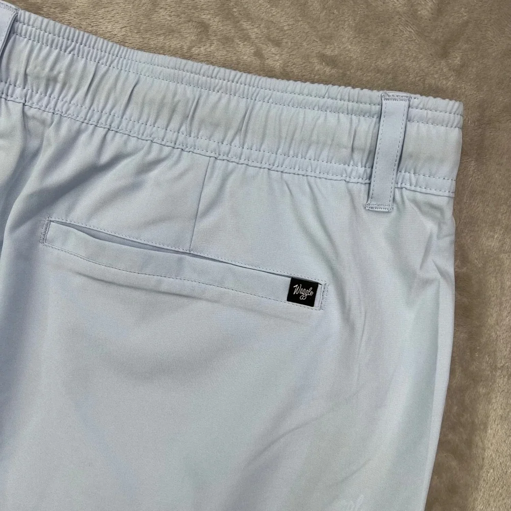 Waggle‎ Scramble Short Mens 2XL Breeze Blue Solid Performance Golf Shorts